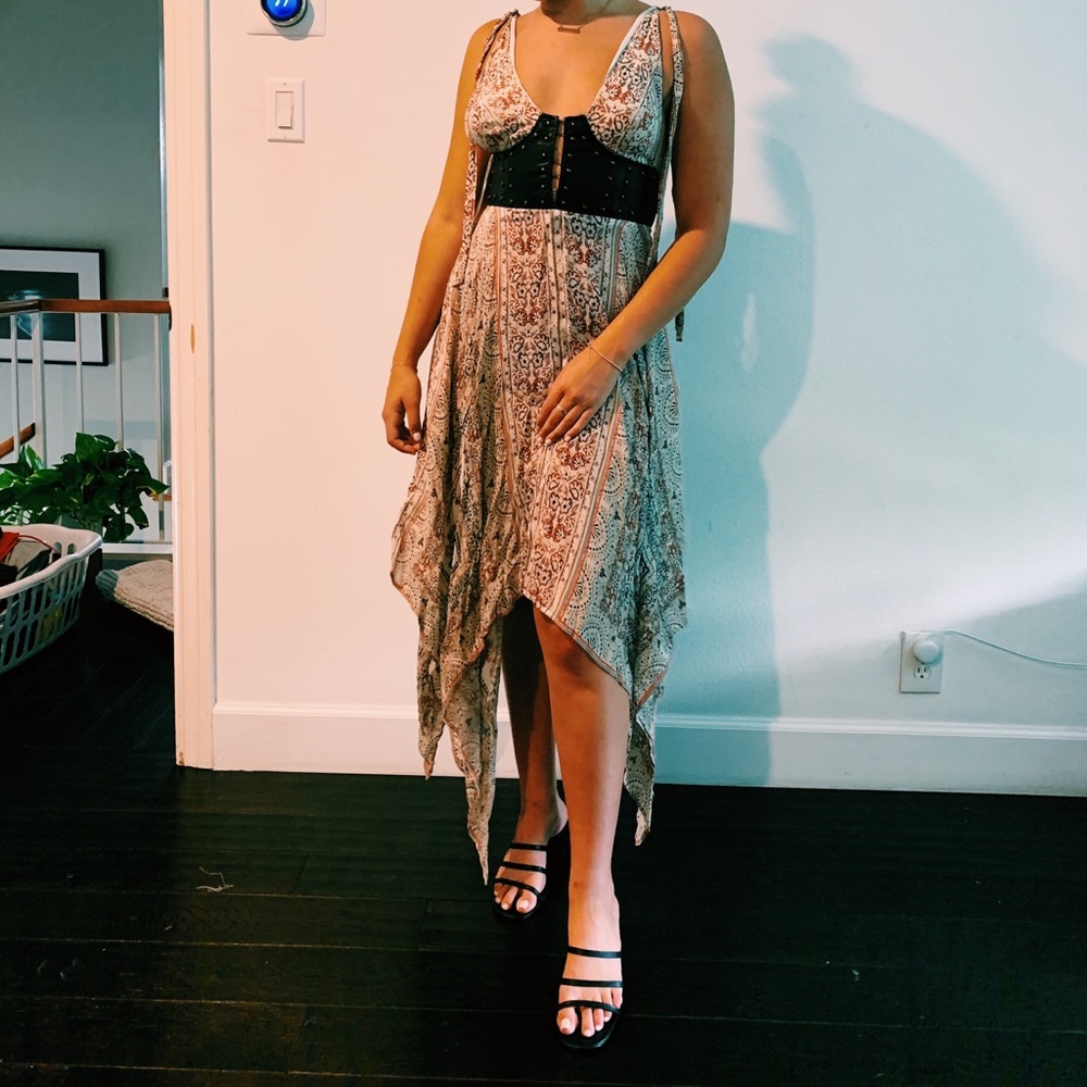 Midi dress from free people.